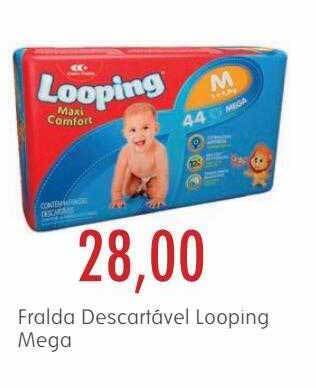 Fralda Descartável Looping Mega
