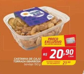 Castanha-de-caju Torrada Gbarbosa