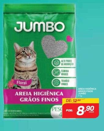 GBarbosa Areia Higiênica Grãos Finos Jumbo oferta