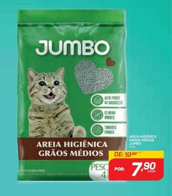 GBarbosa Areia Higiênica Grãos Médios Jumbo oferta