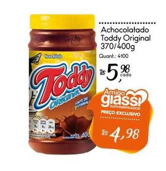 Giassi Supermercados Achocolatado Toddy Original oferta