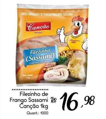 Giassi Supermercados Filezinho De Frango Sassami Canção oferta