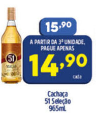 Cachaca 51 Selecao 965ml