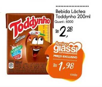 Giassi Supermercados Bebida Lactea Toddynho oferta