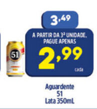 Arena Atacado Aguardente 51 Lata 350ml oferta