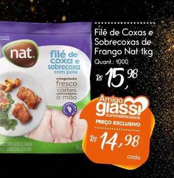 Giassi Supermercados Filé De Coxas E Sobrecoxas De Frango Nat oferta