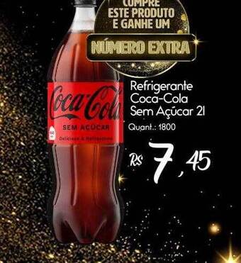 Giassi Supermercados Refrigerante Coca-cola Sem Açucar oferta