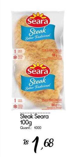 Giassi Supermercados Steak Seara oferta