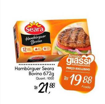 Hambúrguer Seara Bovino