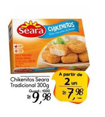 Giassi Supermercados Chikenitos Seara Tradicional oferta