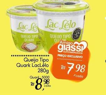 Giassi Supermercados Queijo Tipo Quark Laclélo oferta