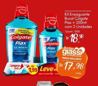 Giassi Supermercados Kit Enxaguante Bucal Colgate Plax oferta