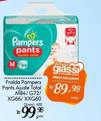 Giassi Supermercados Fralda Pampers Pants Ajuste Total oferta