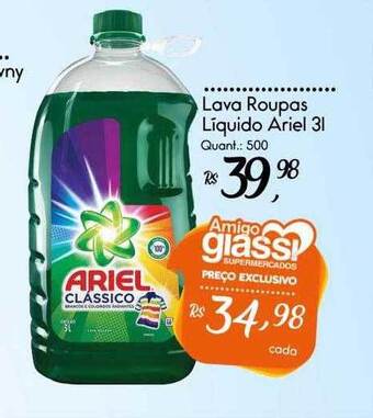 Giassi Supermercados Lava Roupas Liquido Ariel oferta