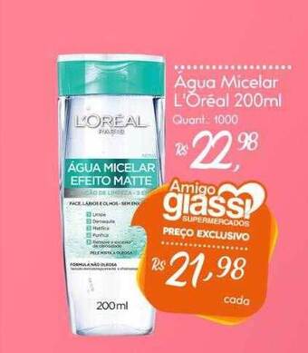 Giassi Supermercados Agua Micelar L'oréal oferta
