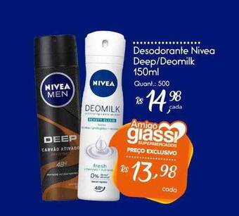 Giassi Supermercados Desodorante Nivea Deep Deomilk oferta