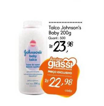 Giassi Supermercados Talco Johnson's Baby oferta