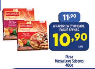 Arena Atacado Pizza Massa Leve Sabores 400g oferta