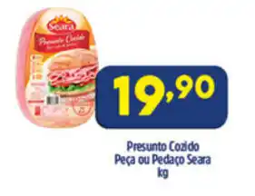 Arena Atacado Presunto Cozido Peca ou Pedaco Seara 1kg oferta
