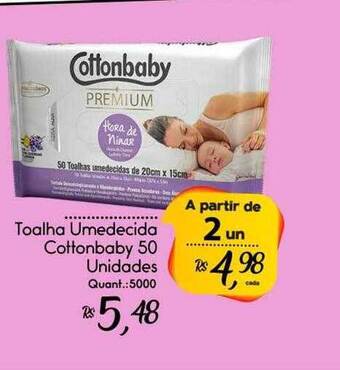 Giassi Supermercados Toalha Umedecida Cottonbaby oferta