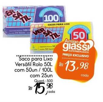 Giassi Supermercados Saco Para Lixo Versátil Rolo oferta
