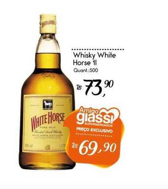 Giassi Supermercados Whisky White Horse oferta