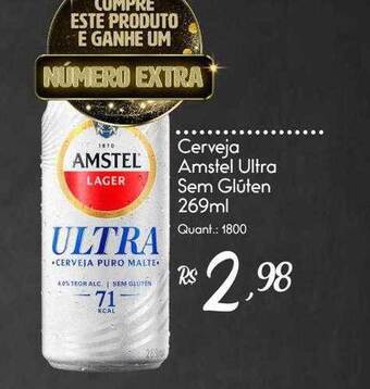 Giassi Supermercados Cerveja Amstel Ultra Sem Gluten oferta