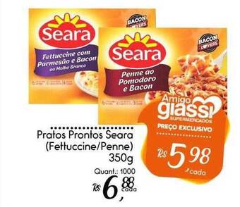 Giassi Supermercados Pratos Prontos Seara oferta