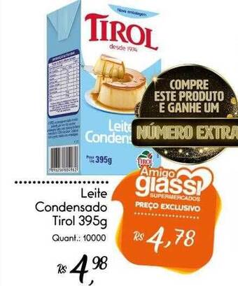 Giassi Supermercados Leite Condensado Tirol oferta