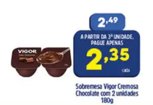 Sobremesa Vigor Cremosa Chocolate com 2 unidades 180g