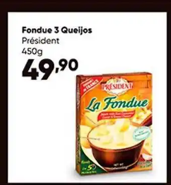 Zaffari Fondue 3 Queijos Président oferta