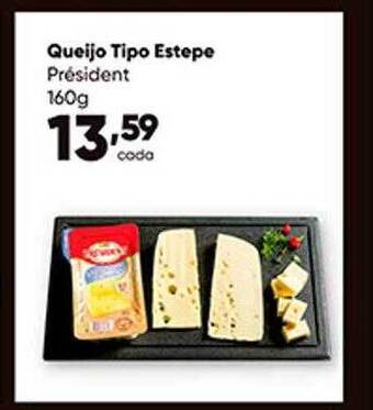 Zaffari Queijo Tipo Estepe Président oferta