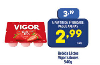 Arena Atacado Bebida Lactea Vigor Sabores 540g oferta