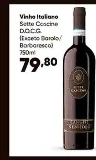 Zaffari Vinho Italiano Sette Cascine D.o.c.g. oferta