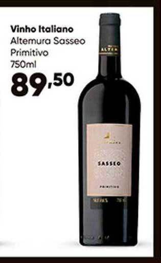 Zaffari Vinho Italiano Altemura Sasseo Primitivo oferta
