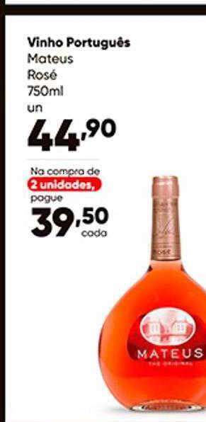 Zaffari Vinho Português Mateus Rosé oferta