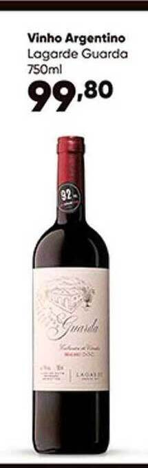 Zaffari Vinho Argentino Lagarde Guarda oferta