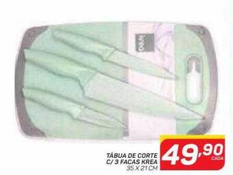 GBarbosa Tábua De Corte C 3 Facas Krea oferta