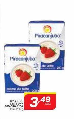 GBarbosa Creme De Leite Uht Piracanjuba oferta