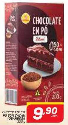 Chocolate Em Pó 50% Cacau Gbarbosa