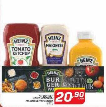 GBarbosa Kit Burger Heinz Ketchup Maionese Mostarda oferta
