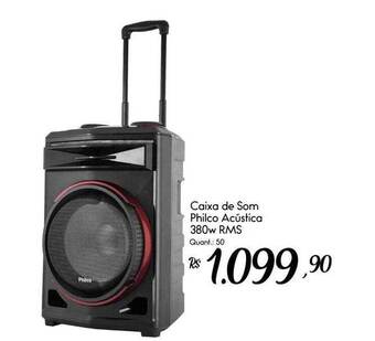 Giassi Supermercados Caixa De Som Philco Acústica 380w Rms oferta