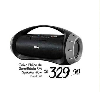 Giassi Supermercados Caixa Philco De Som Rádio Fm Speaker 40w oferta