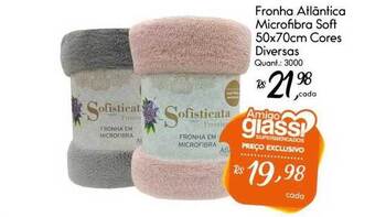 Giassi Supermercados Fronha Atlântica Microfibra Soft 50x70cm Cores Diversas oferta