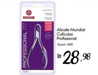 Giassi Supermercados Alicate Mundial Cuticulas Profissional oferta