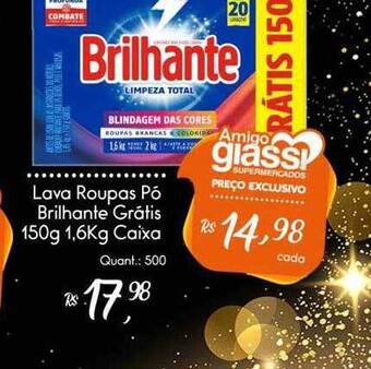 Giassi Supermercados Lava Roupas Pó Brilhante oferta