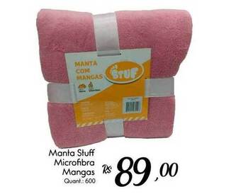 Manta Stuff Microfibra Mangas