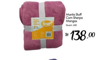 Giassi Supermercados Manta Stuff Com Sherpa Mangas oferta