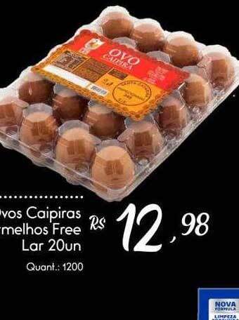 Giassi Supermercados Ovos Caipiras Vermelhos Free Lar oferta