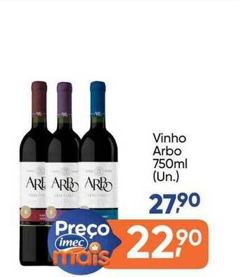 Imec Supermercados Vinho Arbo oferta